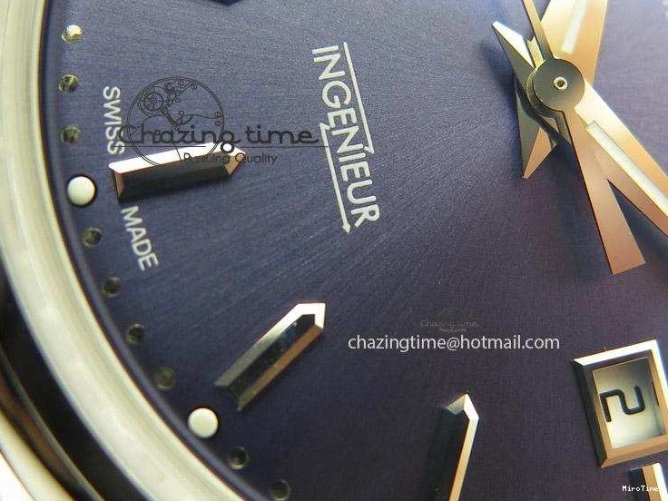 MIROTIME 0208 UrbanChic Ingeniuer St.Laurens SS Blue Dial MK 1:1 Best Edition On Black Leather Strap A 7366